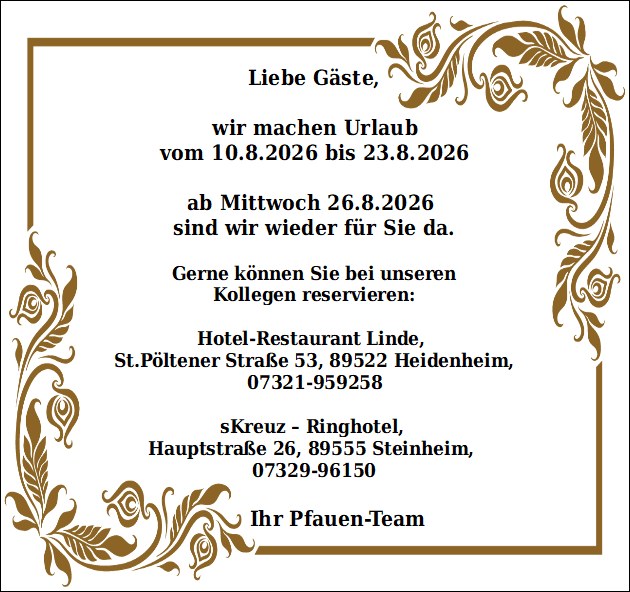 Urlaubsschild homepage